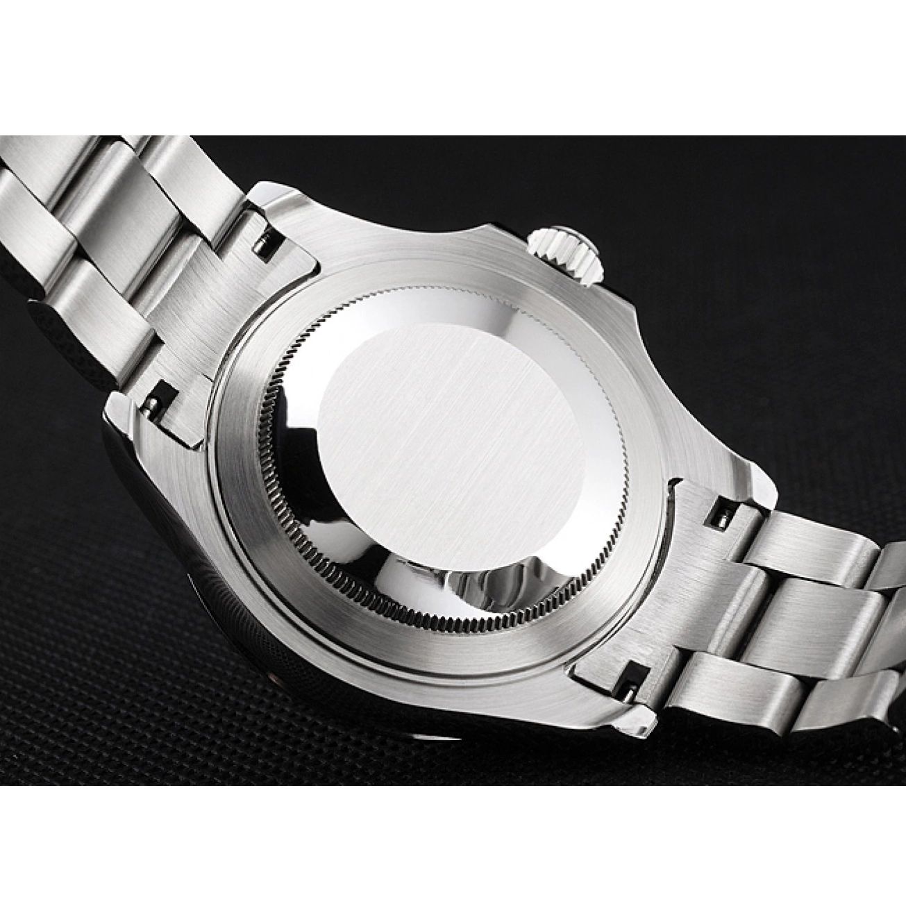 Aaa replica watch And Stainless Dial Bracelet Yacht-Master Black Swiss Case Rolex Steel 0815